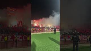 Bakljada Delija na utakmici Radnički Niš VS FK Crvena Zvezda Super Liga Srbije #crvenazvezda #serbia