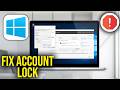 How To Fix The referenced account is currently locked out and may not be logged on to Error in Win