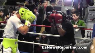 Boxing Star Canelo Alvarez Sparring Derek Innis