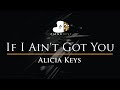 Alicia keys  if i aint got you  piano karaoke instrumental cover with lyrics