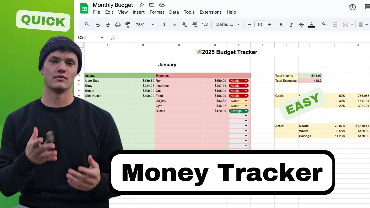 How To Build A Budget in 2025 | Excellent Google Sheets Tutorial - YouTube