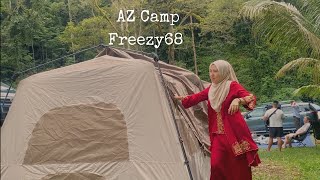 Freezy68 | sesekali angin sejuk bertiup | rainy camping | asmr camping #naturehike #rain #asmr