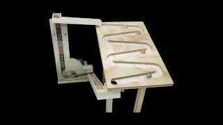 Cómo Hacer Máquina de Marble run de elevación, Circuito de Carreras Para Canicas