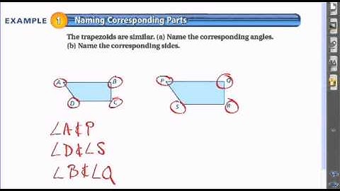 Naming Corresponding Parts