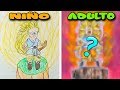 REHACIENDO DIBUJO DE MI INFANCIA con lápices BARATOS | Kid Goku SSJ3 | ArteMaster