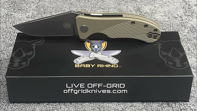 BABY RHINO - Coyote Tan + Graywash - Off-Grid Knives