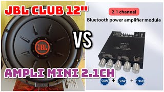 BEYOND EXPECTATIONS 2.1CH MINI AMPLIFIER VIBRATES 12-INCH JBL SUBWOOFER