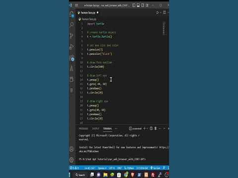 #shorts huMAN faCE||| PYTHON CODE WITH CAHT-GPT - YouTube