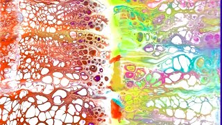 #205 Fluid Art, Beautiful cells swipe ☆フルイドアート、スワイプ
