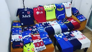 Mi colección de camisetas Universidad de Chile