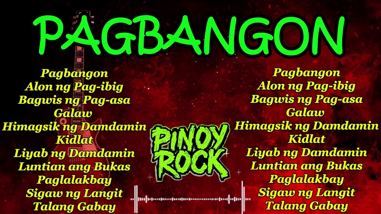 1 Hour Rock Music PAGBANGON sa mga Karanasan🤟💥  PINOY ROCK MUSIC STUDIO 🔥🎸