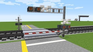 Minecraft Cantilever Signal Railroad Crossing Tutorial screenshot 4