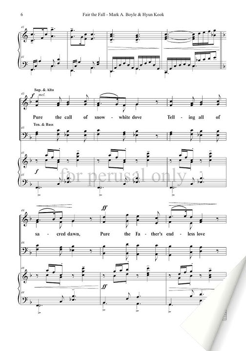 Fair the Fall - Mark A  Boyle & Hyun Kook, Kinnison Choral Co