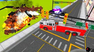 fire truck Rescue simulator 3D1#-firefighter 911 Emergency truck driver |car games screenshot 2