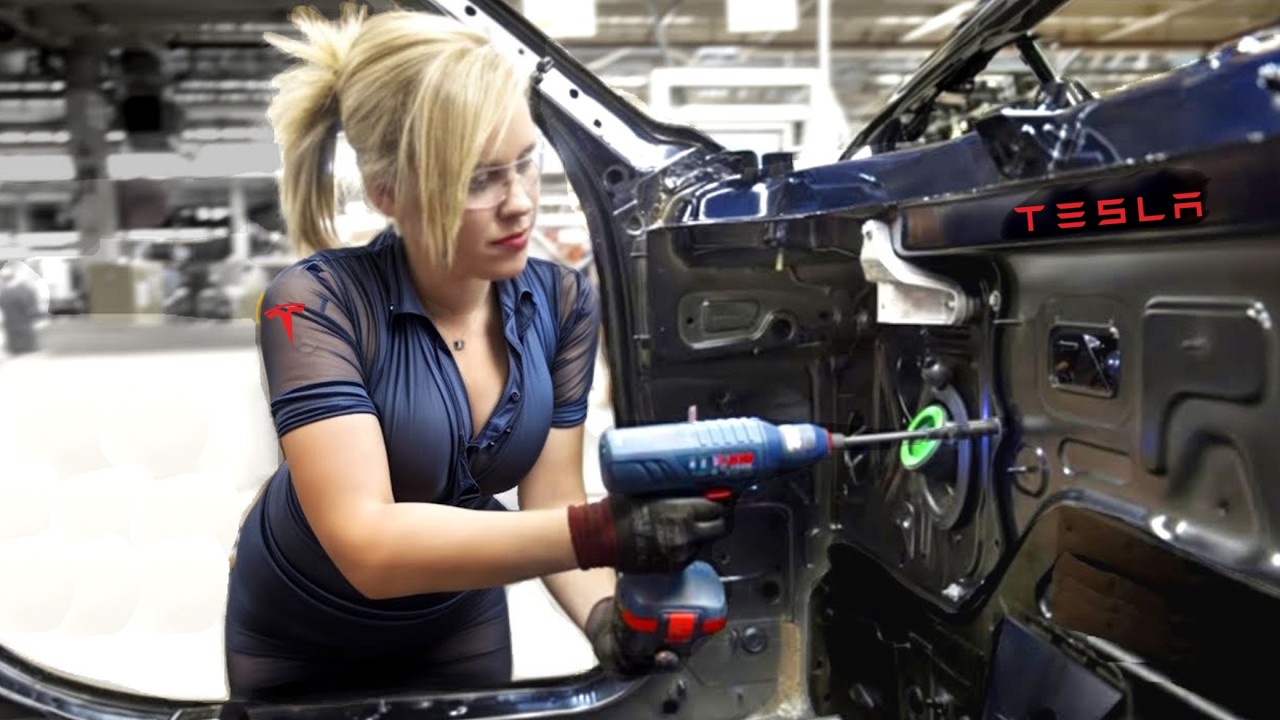 US Tesla Factory tour: How Best EV SuperCars are made - Manufacturing process & American Assembly