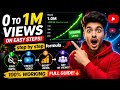 0 → 1 Million Views 😱#YouTubeTips #ViralVideo #Growth