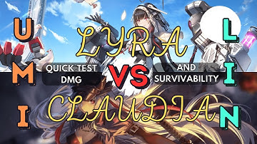 A6 [Umi / Lyra / Lin] vs A6 [Umi / Claudia / Lin] | Test Damage and Survivability | Tower of Fantasy