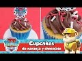 CUPCAKES DE NARANJA Y CHOCOLATE | Mesa dulce de Tián | PAW PATROL