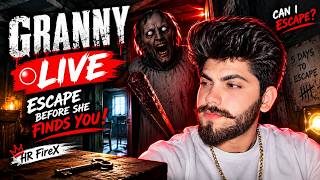 🔴 GRANNY LIVE 😱 SHE HEARD ME! CAN I ESCAPE THE HORROR HOUSE? | HR FireX #shorts screenshot 2