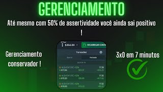 Gerenciamento  Aprenda o gerenciamento que te permite tomar loss e não arriscar o seu capital !