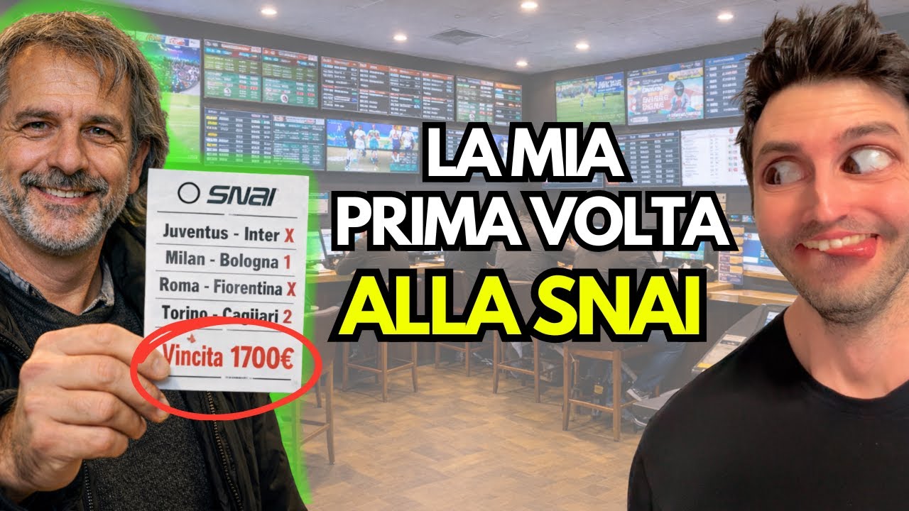 La Mia PRIMA VOLTA ALLA SNAI | NON Ero Pronto