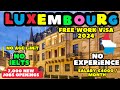Top 10 recruitment sectors hiring in luxembourgfree luxembourg work visa  7000 new opening