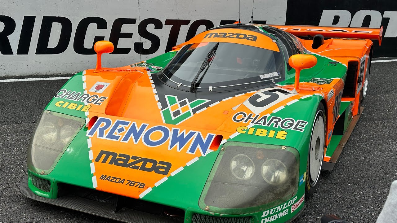 MAZDA 787B 55号車 展示 走行シーン エンジンサウンド 4k2160p - YouTube