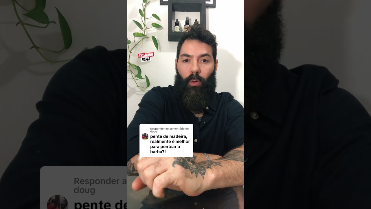 PENTE DE PLÁSTICO OU DE MADEIRA, PARA BARBA? 