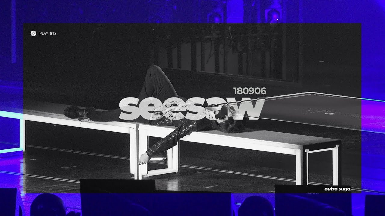 180906 Seesaw - 방탄소년단 슈가 직캠 BTS SUGA FOCUS (4K fancam)