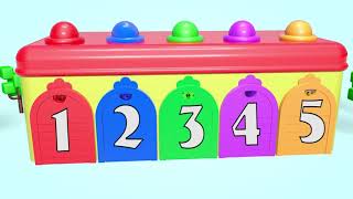 Cartoon Duck And Other Animals Canoe Race In Pool Nursery Rhymes