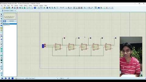 Rangkaian register pada proteus