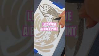 Block Print Linocut Stamp Carving | Fish Art. #blockprinting #linocut #illustration #printmaker