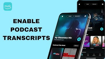 How To Enable Podcast Transcripts On Amazon Music App | Step By Step