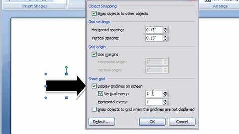 Turn On the Visible Grid in Word 2007
