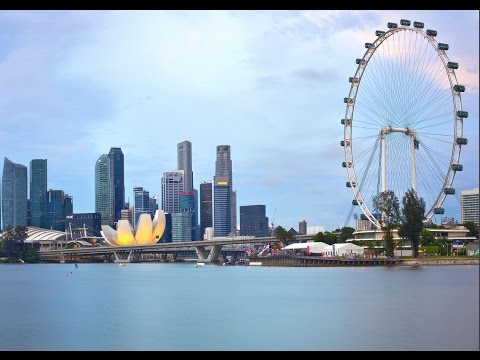 Видео: Изображения колеса обозрения Singapore Flyer