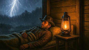 Arthur Sheltering in a Cozy Tent During Heavy Thunderstorms in Valentine | RDR2 ASMR