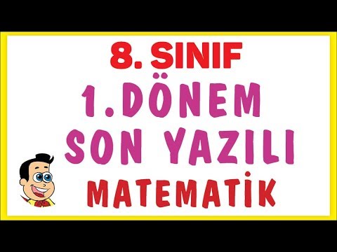 8. SINIF |  1. DÖNEM SON YAZILI - ŞENOL HOCA