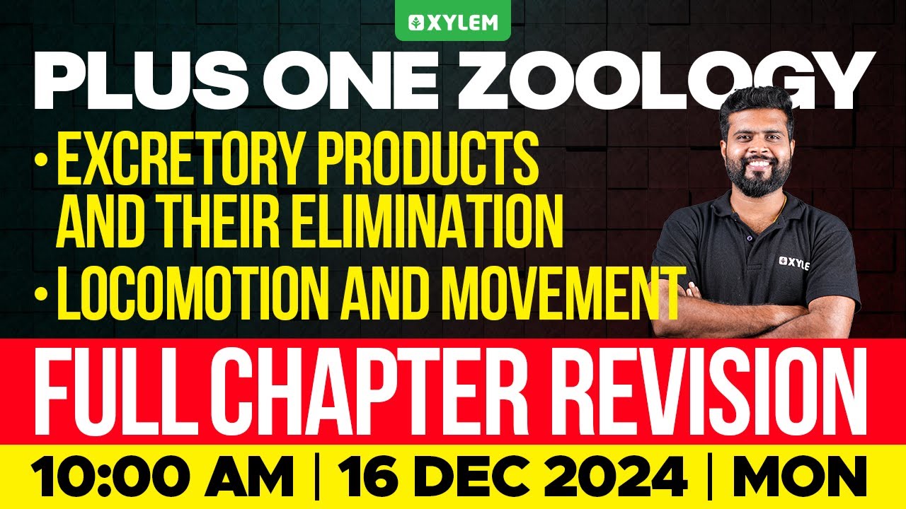 Plus One Zoology | Excretory Products And Their Elimination / Locomotion And Movement