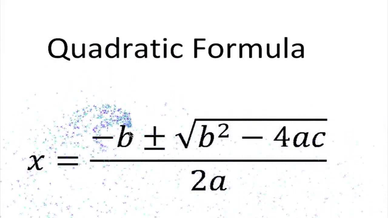 Quadratic formula song youtube