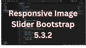 Responsive Image Slider Using Bootstrap 5 | Image Carousel | HTML CSS Image Slider Complete Code