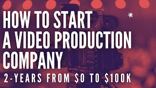 How To Start A Video Production Company (2020)