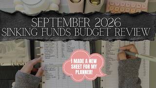 September 2026 Sinking Funds Budget Review | Going Over How Much I Put Into My Sinking Funds Guide