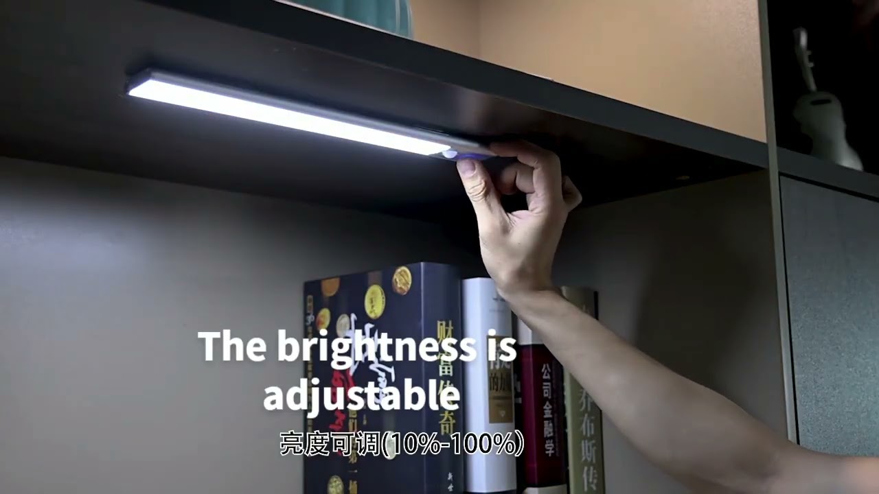 Wireless Motion Sensor Under Cabinet Light 3 Color Modes Dimmable, for Kitchen Closet