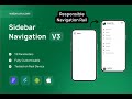 FlutterFlow Sidebar Navigation 📱💻 Responsive Rail + Drawer 🧭 #flutterflow #sidebar #navigation