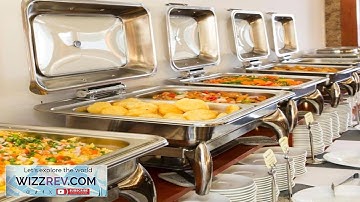 Garvee 9 Quart Roll Top Chafing Dish Buffet Set Full Pan Chafer