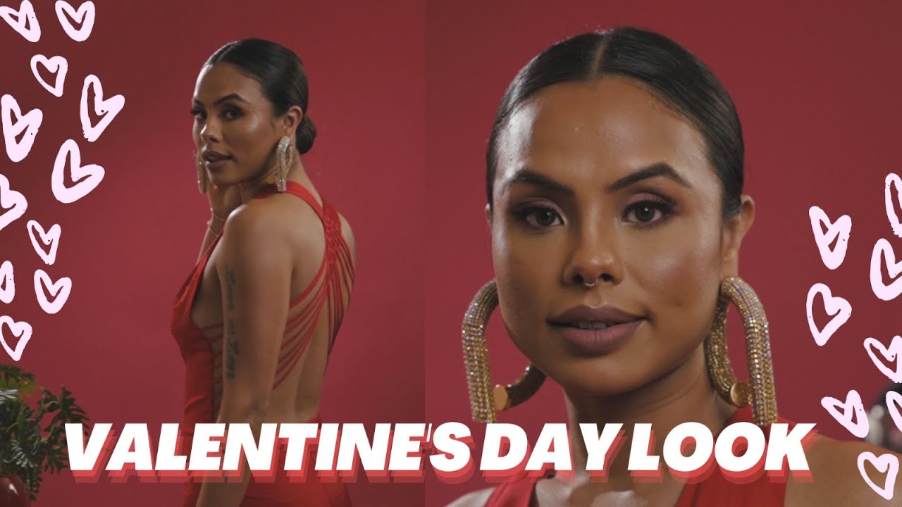 V-DAY GRWM | Makeup Look on Brown Skin + Outfit Inspo