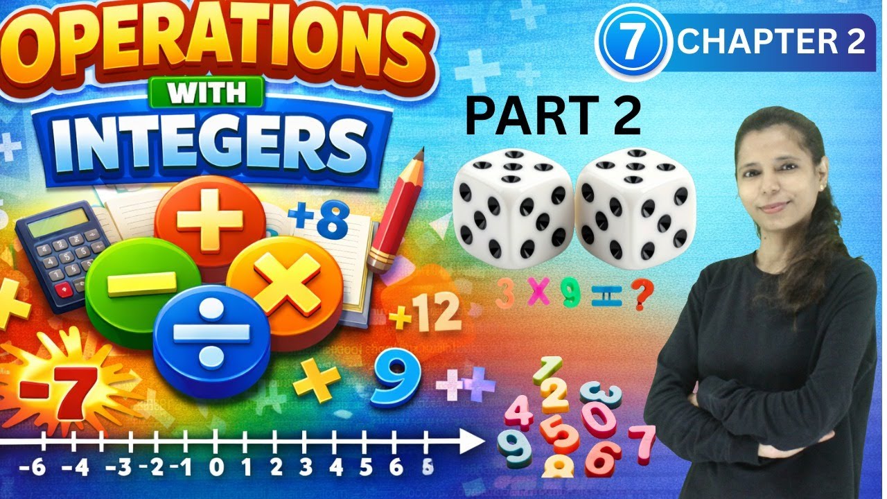 Operations with Integers 🔢 | Full Explanation | Class 7 Maths Part 2 ...