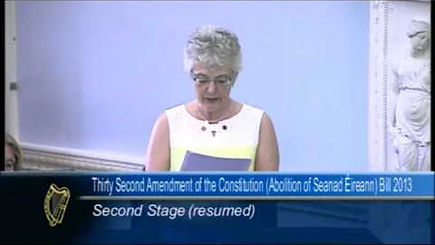 Senator Zappone speaks on the Thirty-Second Amendm...