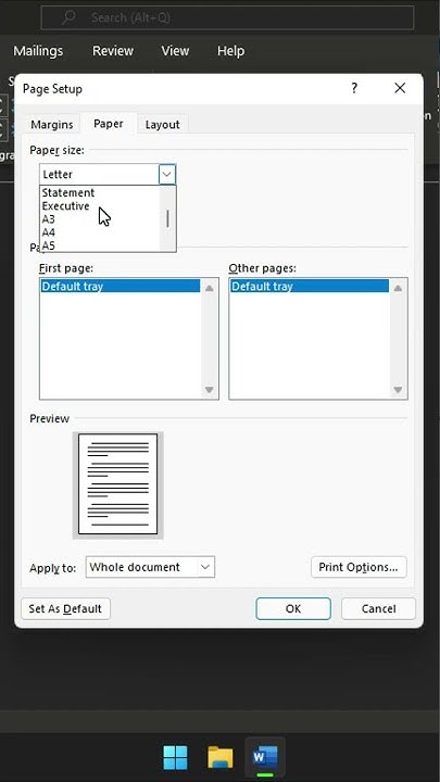 how-to-set-default-paper-size-to-a4-in-microsoft-word-tutorial-youtube