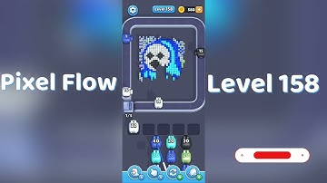 🎮 Pixel Flow Level 158 Walkthrough | Go Answer 🧩✨